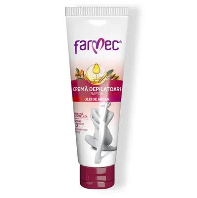 Crema depilatoare rapida cu ulei de argan, 150ml, Farmec