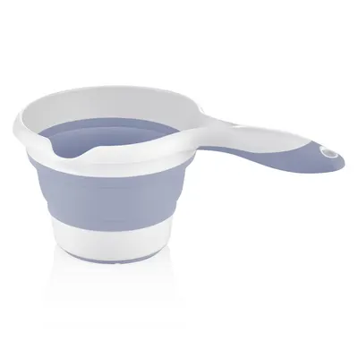 Set de baie cu 5 piese si cadita pliabila Babyjem Blue