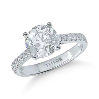 Inel din aur alb cu diamante de 2.81ct