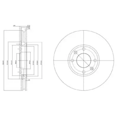 Disc frana DELPHI BG3622