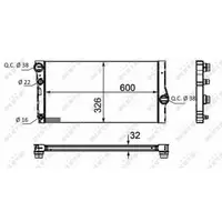 Radiator, racire motor NRF 58466