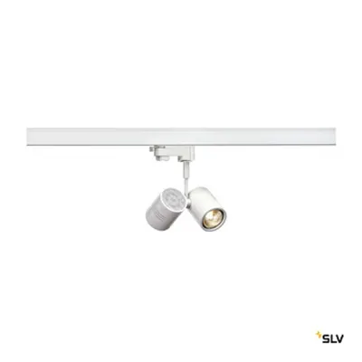 BIMA II spot șină, alb, GU10, 1x50W max., incl. 3P.-adaptor