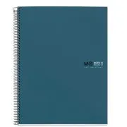 Caiet cu spira Miquelrius Original, A5, matematica, 80 file, coperta cu tratament antiviral si antibacterian, bleumarin
