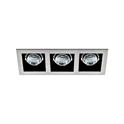 Biscari 3 swivelling 3 x 7W 2700K aluminium brushed IP20