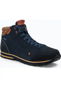 Ghete de trekking pentru barbati - Piele naturala/Poliester - Bleumarin -