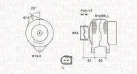 Alternator (14v, 140a) Potrivit Iveco Daily Iii, Daily Iv, Daily V; Fiat Ducato; Uaz Patriot 2.3d 3.0d 12.01-