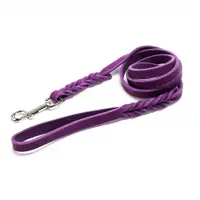 Lesa din piele colorata fara cusaturi - Mov - 125 cm