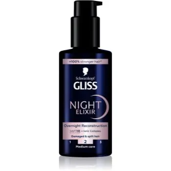 Schwarzkopf Gliss Night Elixir elixir leave-in pentru varfuri despicate