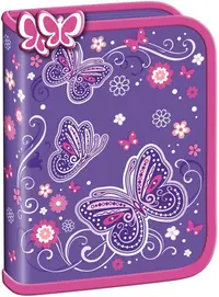 Penar școlar Bambino Premium - Butterfly, cu un fermoar