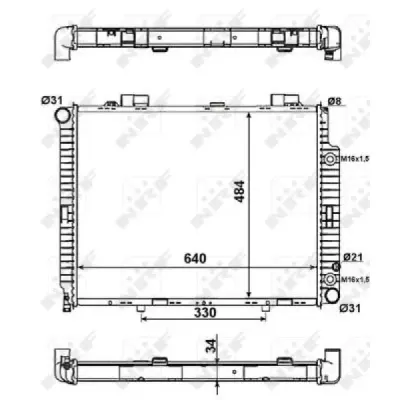 Radiator, racire motor NRF 58100