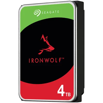 HDD NAS SEAGATE IronWolf 4TB CMR (3.5", 256MB, 5400RPM, RV Sensors, SATA 6Gbps, Rescue Data Recovery Services 3 ani, TBW: 180TB)