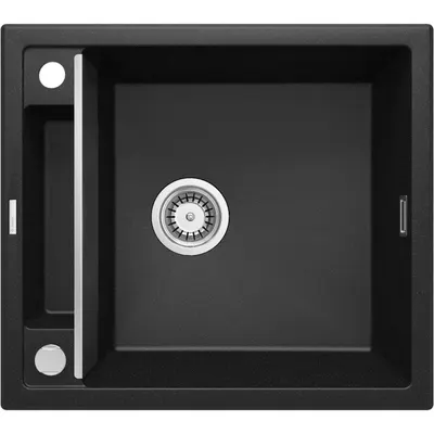 Chiuveta bucatarie compozit grafit metalic fara picurator Deante Magnetic