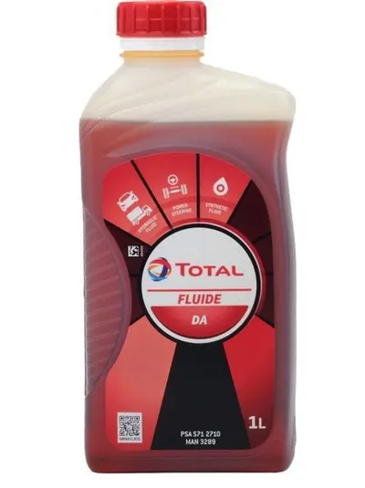 Ulei hidraulic special TOTAL Fluide DA 213756, volum 1 litru, sintetic, culoare portocaliu, pentru sistem servodirectie electronic electrohidraulic