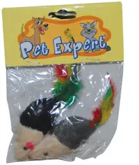 Pet Expert Jucarie Soricel Blana x 2 / 42005