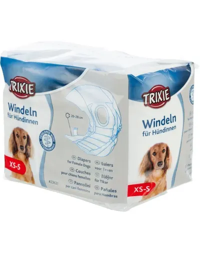 TRIXIE Scutece protectie pentru caini XS-S 12 buc