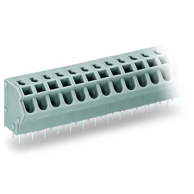 PCB terminal block; 2.5 mm²; Pin spacing 5/5.08 mm; 10-pole; PUSH WIRE®; 2,50 mm²; gray