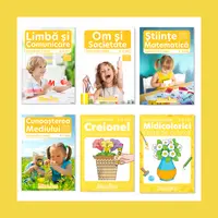 Pachet educațional 4-5 ani, L. Culea (Set domenii + Carte de colorat + Creionel)