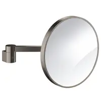Oglinda barbierit Grohe Selection 41077AL0, pivotanta, factor marire 7X, fixare ascunsa, mat, Hard graphite