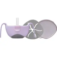 b.box 3 in 1 Bowl & Straw castron cu pai Strawberry 250 ml