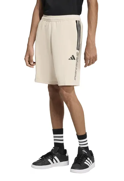 Pantaloni scurti cu imprimeu logo Tiro - Negru/Crem