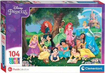 Puzzle Clementoni din 104 de piese - Prințesele Disney