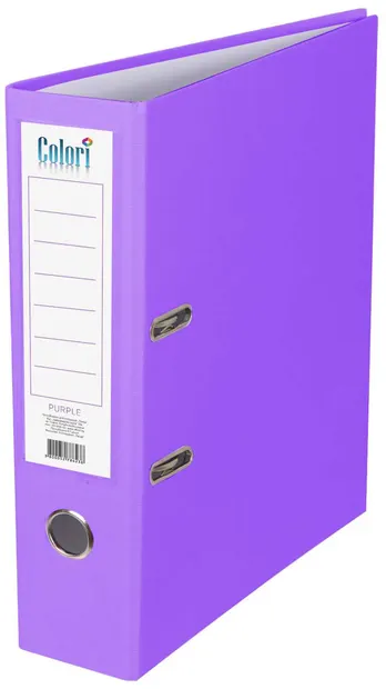Biblioraft Colori - 8 cm, mov, fără cant metalic