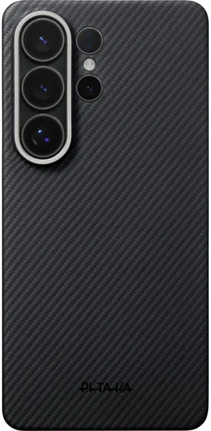 Husă Pitaka – Edge, Galaxy S26 Ultra, MagSafe, negru