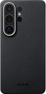 Husă Pitaka – Edge, Galaxy S26 Ultra, MagSafe, negru