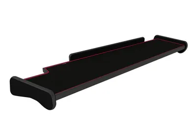 Masa lunga bord camion compatibila cu MAN TGX (01.2007-12.2020), Negru cu cusatura rosie