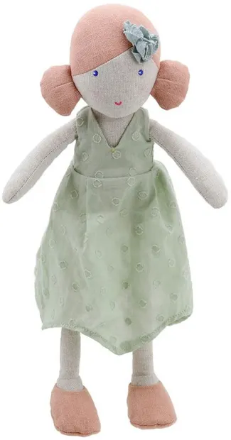 Păpușă de cârpă The Puppet Company - Sally, 38 cm