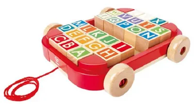 Set de joc HaPe International - Cărucior cu cărucior cu blocuri