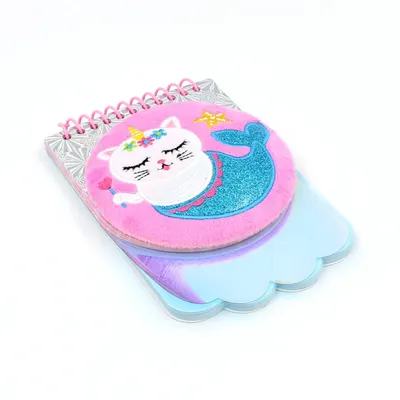Carnețel, 3D, Pisică sirenă, 80 pagini
