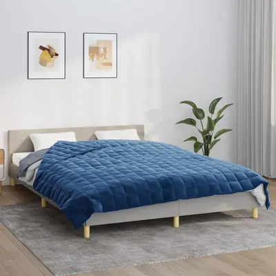 Gossi patura grea, albastru, 220x240 cm, 15 kg, material textil