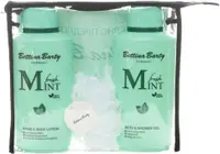Bettina Barty Fresh Mint Set- Loțiune și Gel de duș , 2 х 500 ml + Trusă de toaletă și burete