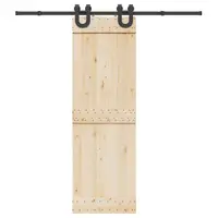 Gossi set feronerie pentru usi glisante, negru, 200 cm, otel