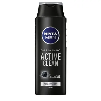 Sampon pentru barbati Active Clean, 400ml, Nivea