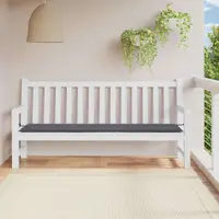 vidaXL Pernă de bancă de grădină antracit 200x50x3 cm textil oxford