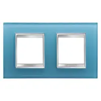 Placa ornament CProiector HORUS LUX international - IN GLASS - 2+2 modul HORIZONTAL - AQUAMARINE - CProiector HORUS