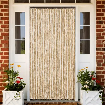 vidaXL Perdea pentru insecte, bej, 118 x 220 cm, Chenille