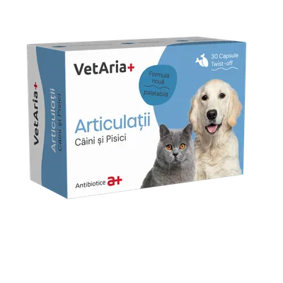 Supliment articulatii pentru caini si pisici VetAria Articulatii, 30 capsule