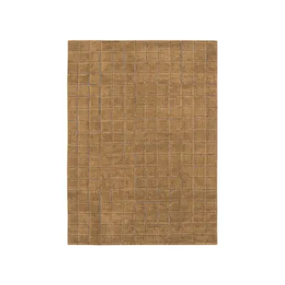 Covor galben ocru țesut manual din lână 170x240 cm Mosaic Ochre – Lorena Canals