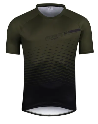 Tricou maneca scurta Force MTB Angle army L