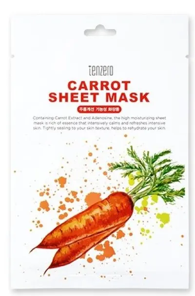 Tenzero Mască de față folie cu morcov, 25 g