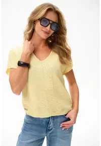 Bluza cu aspect tricotat uni Niga