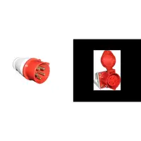 Pachet Fisa Mobila si Priza Fixa Industriala HT 32A IP44 400V 5 Poli - Conexiuni Trifazate cu Nul, Sigure