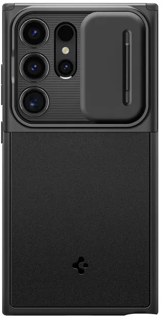 Husă Spigen - Optik Armor, Galaxy S24 Ultra, negru