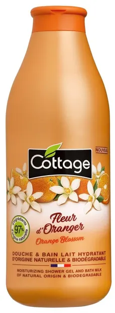Cottage Gel de duș și spumă de baie Orange Blossom, 750 ml