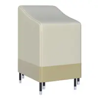 Outsunny Husă de protecție pentru scaune de grădină stivuibile prelată impermeabilă 90L x 70l x 115H cm Oxford înaltă densitate 600D Bej, Cafea | Aosom Romania