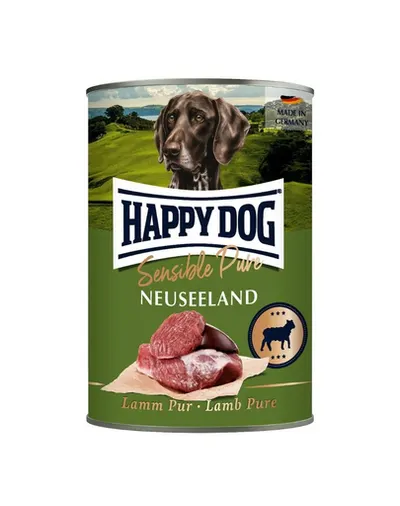 HAPPY DOG Sensible Pure Noua Zeelandă hrană umedă pentru câini cu carne de mie 400 g