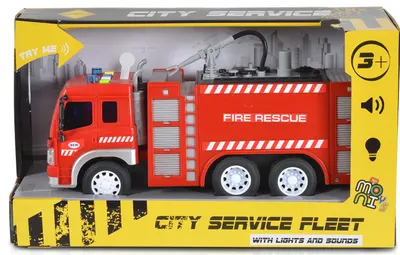 Jucărie pentru copii Moni Toys - Camion de pompieri cu pompă, 1:16